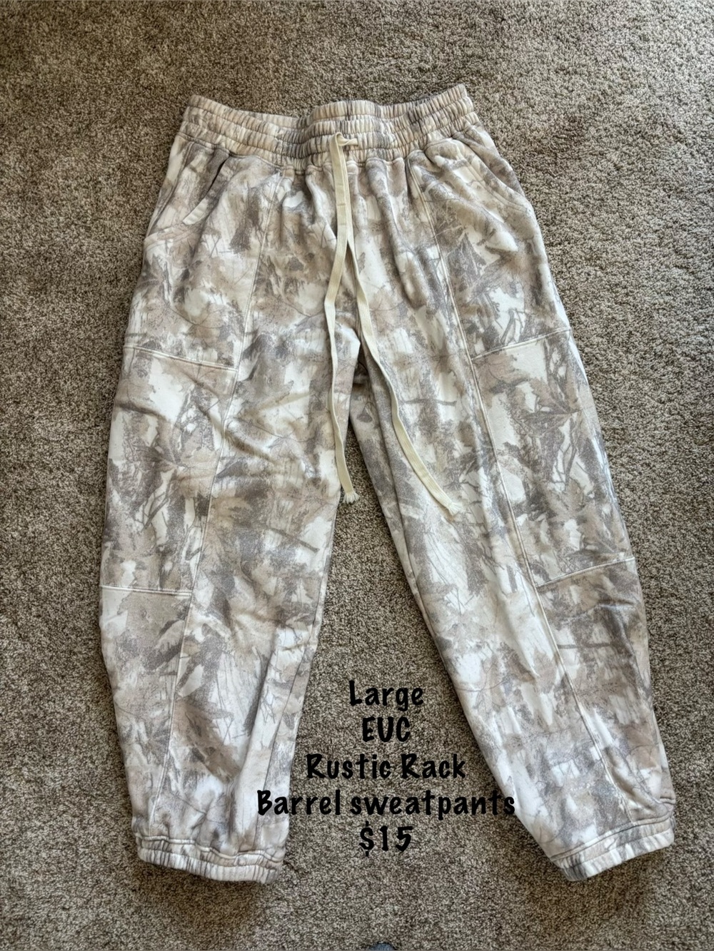 Camo Barrel Sweatpants
